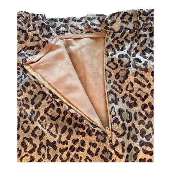 Women's Animal Print Straight Pencil Skirt, 12 - Picture 5 of 6